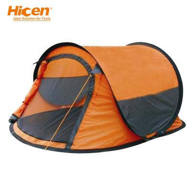 China Camouflage/Field Play Hicen Folding Camping Tent For 2 Person/Family Outdoor Camping Equipment for sale