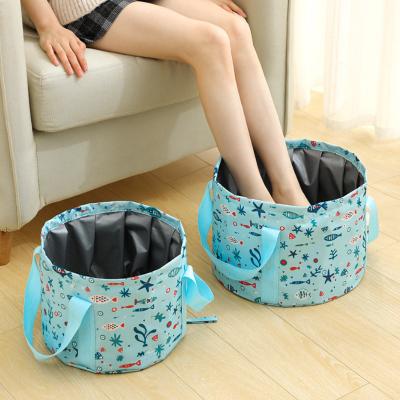 China Viable Multifunctional Collapsible Folding Portable Travel Water Hicen Sink Outdoor Folding Bucket Fishing Bucket for sale