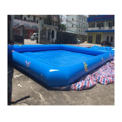 China Swimming Pool Inflatable Rectangular Rainbow Equipment Inflatable Water Swimming Pool For Kids for sale