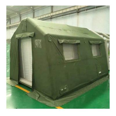 China Waterproof Airtight Inflatable Outdoor Camping Tube Type Tent Stake PVC Disaster Relief Emergency Shelter Tent for sale