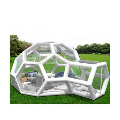 China Huanmeng Dome Tunnel Stake Tent Bubble Tent Clear Room Transparent Outdoor Single Tent Tube Hotel Type for sale