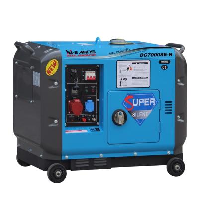 China Super Silent Diesel Engine Single Cylinder 5kw Generator Changzhou Diesel Generator DG6500SE-N for sale