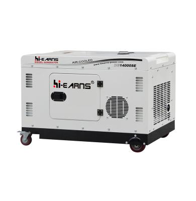 China 10kw Silent Generator Rated With Hi-Win 1102f Engine Diesel Generator DG14000SE for sale