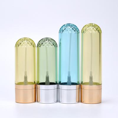 Китай luxury 55ml 75ml thick wall plastic cosmetic bottles pet capsule bottles with spray gold silver cover продается