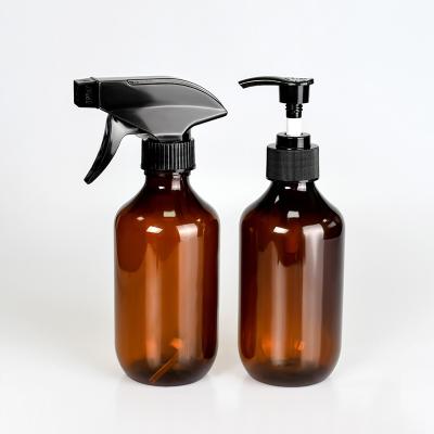 China custom 300ml 500ml Air Freshener Cleaning lotion PET spice bottles Bottle with pump cover for sale