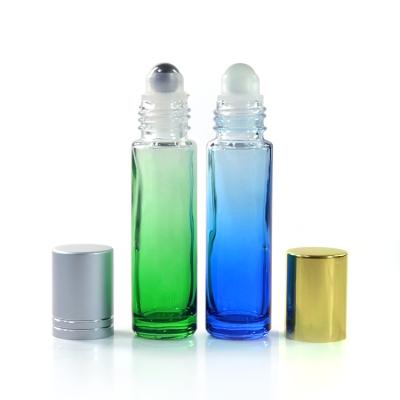 Китай 10ml gradient glass roll on essential oil roller bottles продается