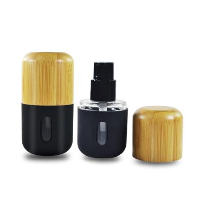 China 30g empty bamboo bottles pot for cosmetic eye face cream cosmetics packaging for sale