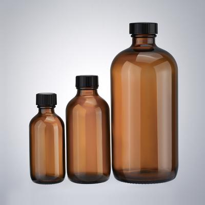 China Customized 500ml amber cosmetic bottle shampoo bottle with lid for sale