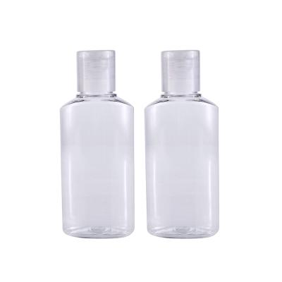 中国 Cosmetic Bottle alcohol gel empty 30ml 50ml 60ml 100ml plastic Hand Sanitizer Bottle with Flip cap 販売のため