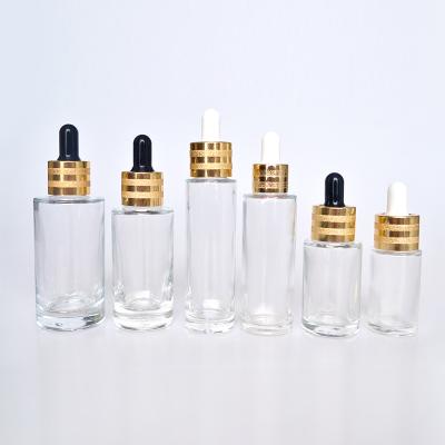 Chine Hot sale 10ml 15ml 20ml 30ml 50ml 100ml clear dropper bottle essential oil glass bottle with screw cap à vendre