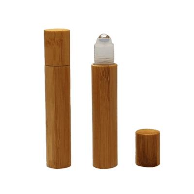 China Environmentally friendly essential oil perfume 10ml 15ml roll on bamboo bottle for sale