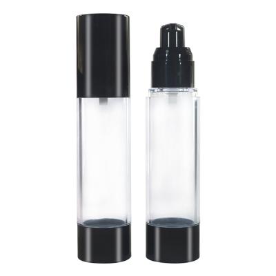 Chine Empty Cosmetic packaging 50ml clear lotion dispenser acrylic Airless pump Bottle à vendre