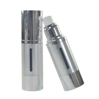 Chine Cosmetic lotion packaging 30ml sliver airless pump bottle with aluminum pump cream cap à vendre