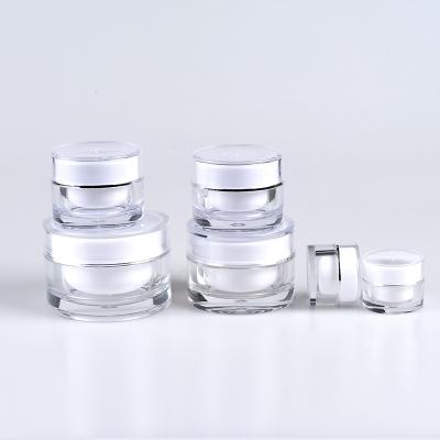 Chine Cosmetic 5g 10g 15g 20g 30g 50g Round Shape Plastic Packaging Container Acrylic Cream Jar à vendre