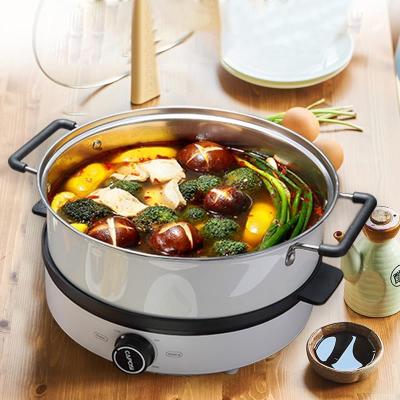 China Multi-Funtion Household Hot Selling Family, Boil, Frying, Grits, Pasta, Soup, Sauté, Fry Hotpot with Smokeless Electric Grill for sale