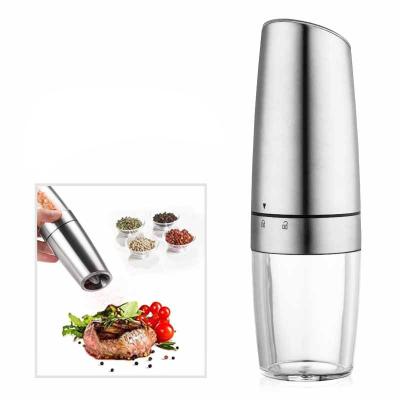 China 6 Battery AAA Electric Gravity Salt and Pepper Grinder - Battery Operated Grinder, Automatic Shaker with Light for sale