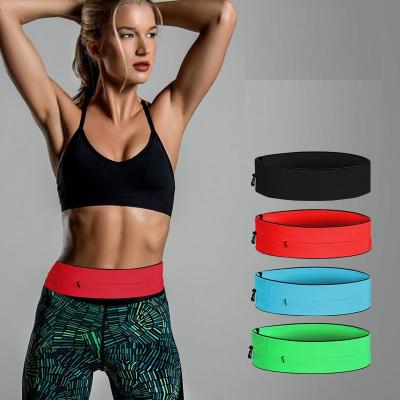 China Anti Theft Custom Design Logo Sport Outdoor Gym Running Belt Belt for sale