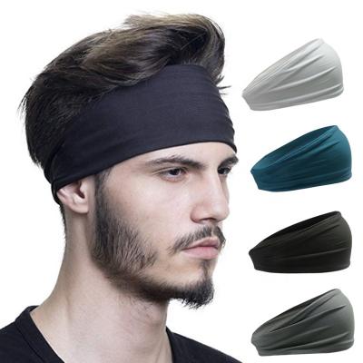 China Sport Custom Design Outdoor Gym Basketball Sports Polyester Cotton Headband Headband for sale