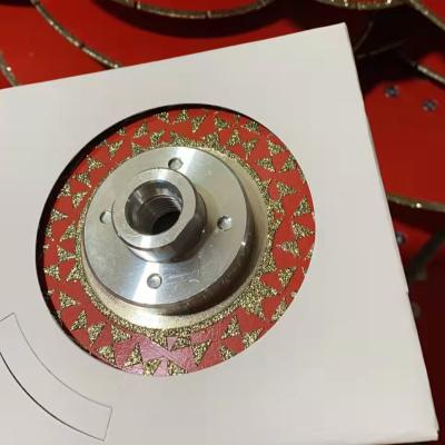 China Marble and granite cutting saw blade marble and granite saw blade 180mm plated cutting disc saw blade cutting disc with M14 flange for sale