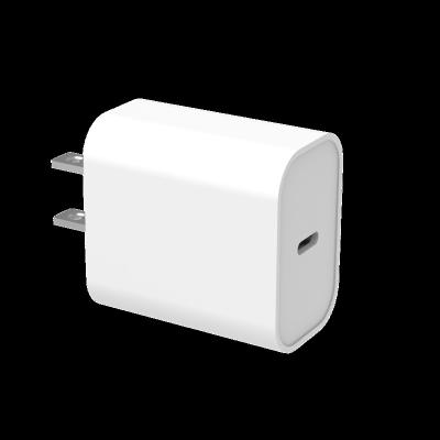 China PD Type C Power Adapter Socket Wall Mobile Phone Charger 20W PD Charging for sale