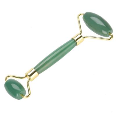 China High Quality Comfortable Anti Aging Face Slimming Natural Green Aventurine Jade Roller Manufacturer for sale