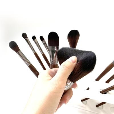 China Angular Blush Top Sales Gold Makeup Brush Set Custom 10 Pcs Compact for sale