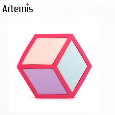 China New Sponge Design Customized Vegan Geometric Shape Makeup Sponge Cosmetic Puff for sale