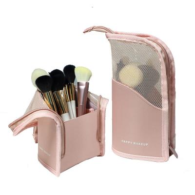 China Fan Brush Low Moq Makeup Brush Boxes Bag Transparent Private Label for sale