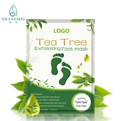 China 40ml Vegan Moisturizing Tea Tree Foot Peel Mask Calluses Smooth Skin Itchy Bacteria for sale