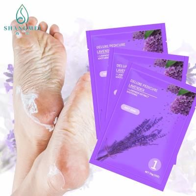 China Aromatic Herb Lavender Moisturizing Whitening Foot Mask Custom Logo 15g/ Pair for sale