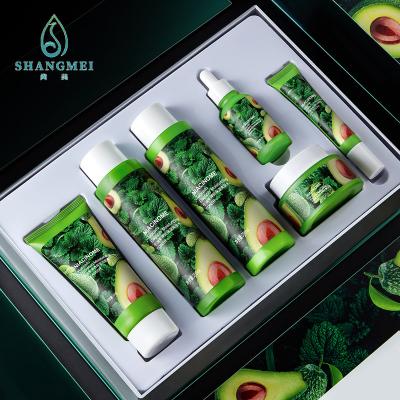 Китай OEM Avocado Moisturiser Extract Cream Sets Anti Aging Whitening CPSR GMPC продается