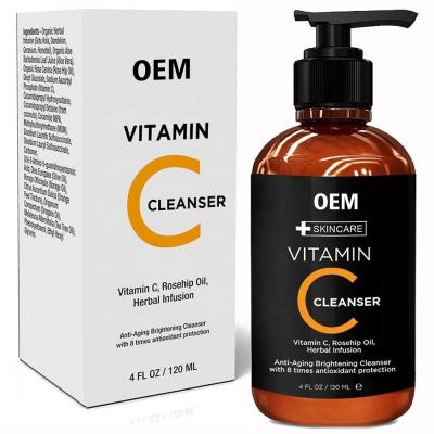 Chine Lotion de nettoyage de visage de vitamine C profondément étudier à fond le blanchiment de nettoyage à vendre