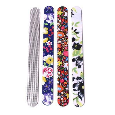 China Nail care factory direct sales stainless steel metal nail file double side 80/80 100/100 personal logo for sale