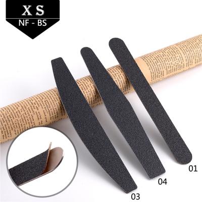 China Nail Care Metal Nail Folder Professional Black Replaceable Stainless Nail File for sale