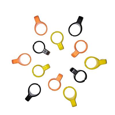 China Garment Shop Small Tool Cutter Colorful Ring With Wire Plastic Hand Knife DIY Hidden Sewing Cutting Knife for sale