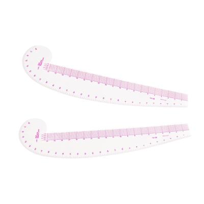 China Garment Shops Type Clear Plastic Curve Ruler Fashion Tailor Comma Patchwork Sewing Design 10-128 for sale