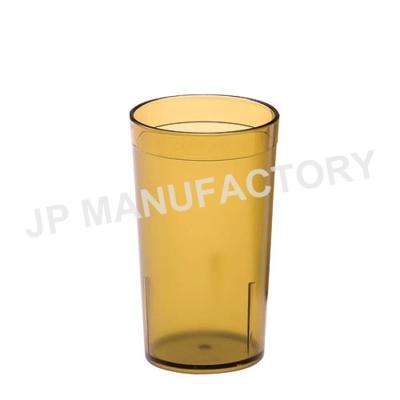 China Bar Restaurant Casual Unbreakable Reusable Hard PC Plastic Clear Frosted Water Juice Cup Drinkware for sale