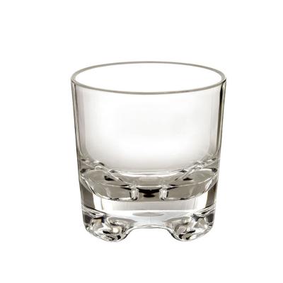 China Traditional Plastic Whiskey Rock Glass Cup Custom Logo Made In China for sale