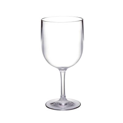 China CLASSIC Tall Thick Stem Tulip Shaped Wine Glass PC Wine Glass PC Plastic Glass Cup With Stock for sale