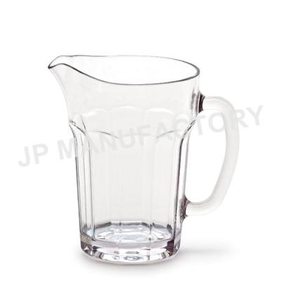 China Stocked Bar, Pub, Restaurant Use 1300ml Bell Pitcher Customizable Clear Plastic Beer Jar for sale