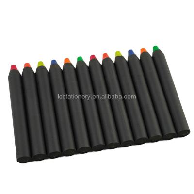 China Black Wood and Wooden Pencil 3 in 1 Jumbo Wooden Pencil Colored Pencils Customized 13mm and 15mm in diameter for sale