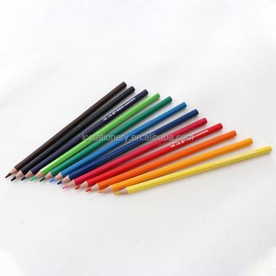 China Wooden Water Color 7 Inch Customize Logo Professional Branded Colors Double Color Wooden Pencil for sale