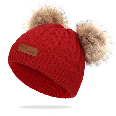 China COMMON 2802 Knitted Beanie Cap 11 Colors Hot High Quality Kid Beanie Hats for sale