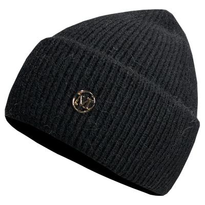 China COMMON 2804 M Label Wholesale Beanies New Autumn And Winter Versatile Knitted for sale