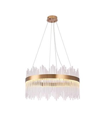 China Factory direct sale modern style high end modern living room lighting simple dimmable crystal chandelier for sale