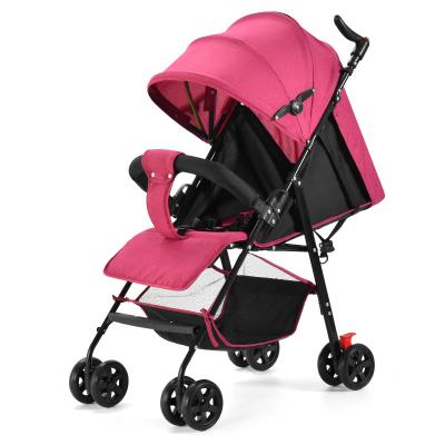 China Can sit or sleep fold portable Baby pram Can Sit and Lie Light Folding High Landscape Outdoor Travel Baby carriage for sale