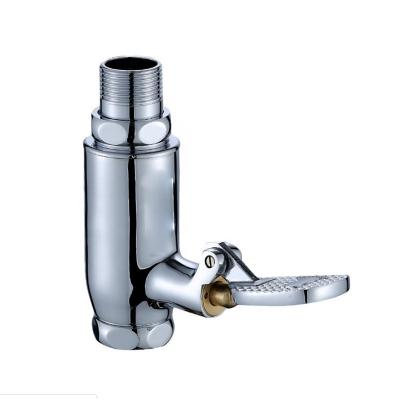 China Nanan Factory High Quality Eco-friendly Toilet Drain Valve For WC Brass Foot Control Pedal Toilet Drain Valve for sale