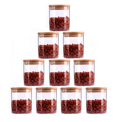 China Viable Wholesale 240ml/8oz Custom Glass Jars For Coffee Bean Spice Food Jars Glass for sale