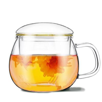 China Viable Hot Sale 350ml/11.7oz Tea Infuser Mug Cup With Strainer And Lid for sale