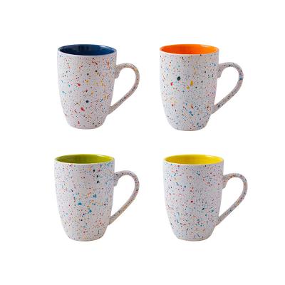 China Viable Ins Creative Color Quilted Design Customized Color Household Coffee Milk Water Ceramic Mug for sale